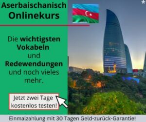 Aserbaidschanisch Online lernen - Sprachkurs Banner