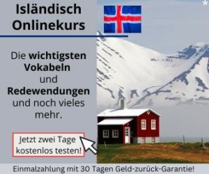Isländisch Online lernen - Sprachkurs Banner