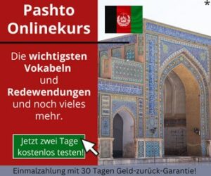 Pashto Online lernen - Sprachkurs Banner