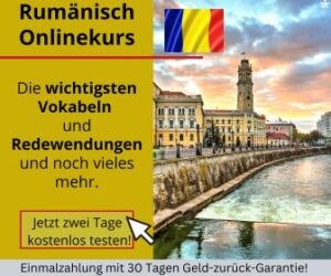Rumaenisch Online lernen - Sprachkurs Banner