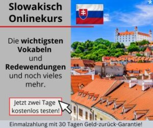 Slowakisch Online lernen - Sprachkurs Banner