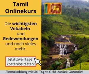 Tamil Online lernen - Sprachkurs Banner